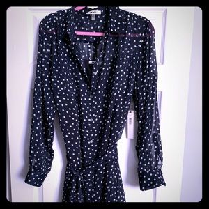 DKNYC polka dot dress
